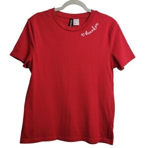 Divided Tilly's Red Heart Breaker Baby Tee Size XS